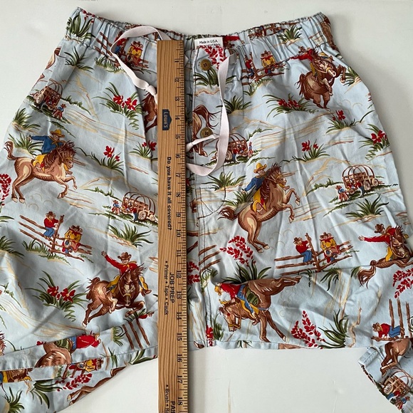 Original Cowboy Pajamas men’s pants size Medium. . Pattern: Home on the Range - Picture 2 of 15